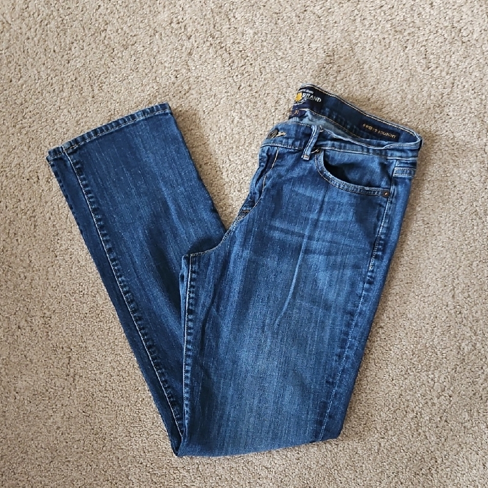 Lucky Brand Women's Straight Leg Jeans in Dark Blue Wash